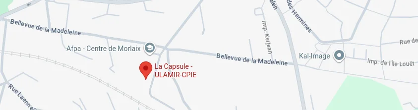 Carte : La Capsule, 39 Bellevue de la Madeleine, 29600 Morlaix